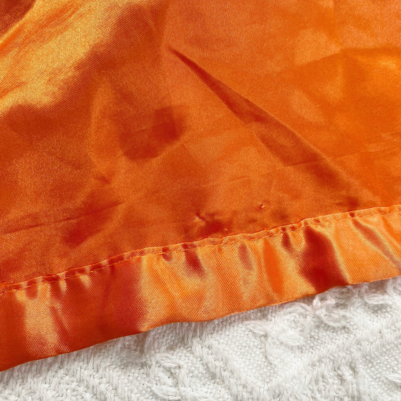 Pro Goleem Orange Fox Minky Dot Satin Baby Lovey Security Blanket Plush - Picture 7 of 7